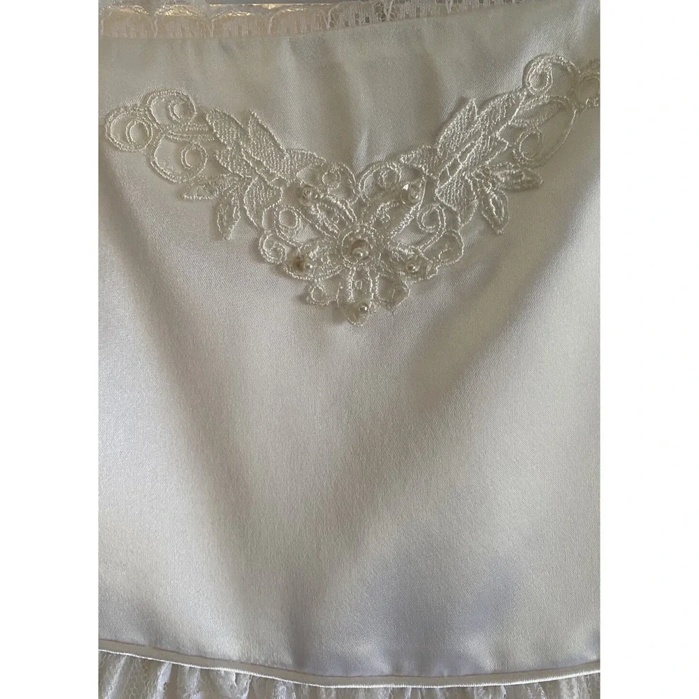 Vtg Elissa Craig International Flower Girl Dress Communion Lace Purse Sz 7 Flaw